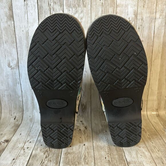 BJORK PROFESSIONAL Bonita Skull Multicolor Leather Clogs EU Size 40-41 US 9-10 - Picture 8 of 9